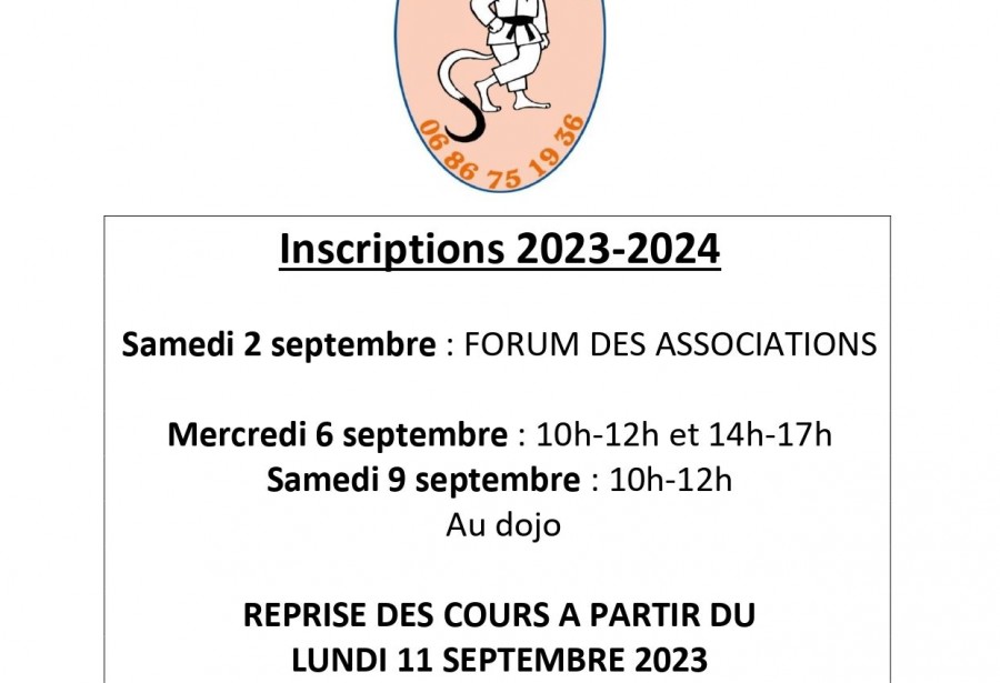 Inscriptions 2023/2024